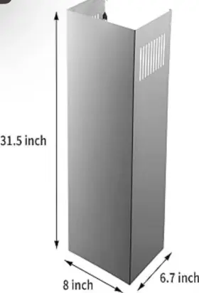 B2LED-EXT CAVALIERE Chimney Extension Hood Steel Kit