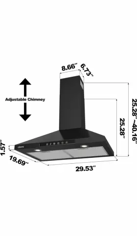 CAB75206W CIARRA Hood Voice Control Wall #2