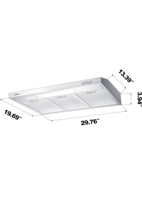 CAS918B75 CIARRA Ductless Hood Cabinet Vent Kitchen #2