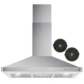 63190DL COSMO Wall Mount Hood Ductless Steel Carbon Filter