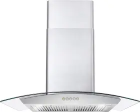 668A750 COSMO Wall Mount Hood Ducted Glass Chimney Exhaust
