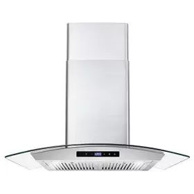COS-668AS750 COSMO Wall Mount Hood Cfm Curved Glass