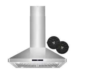 COS-63ISS75-DL COSMO Ductless Island Hood Kitchen Steel