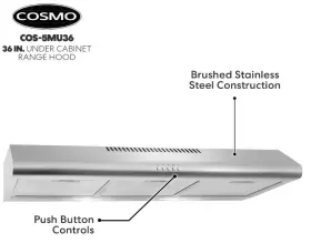 COS5MU36 COSMO Ducted Cabinet Hood Cfm Steel #3