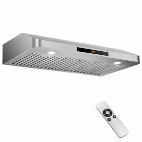 HCST02105 COSTWAY Cabinet Hood Led Lights Setting Fan