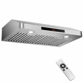 HCST02106 COSTWAY Cabinet Hood Led Lights Setting Fan