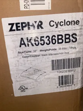AK6536BBS CYCLONE Zephr Cabinet Hood #2