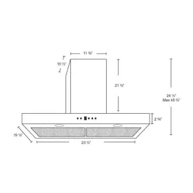 HC41424 CYCLONE Wall Mount Hoods Cfm Push Steel #3