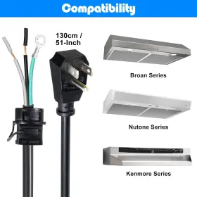 445010342345 DREYOO Hood Power Cord Plug Kit #2