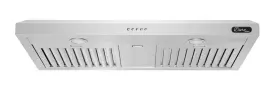FH3625 DURO Kitchen Cfm Cabinet Hood Steel