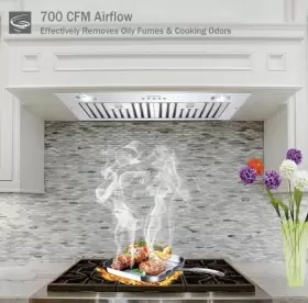 FC-30 EALLMALL Kitchen Stove Hood Vent Cfm Ducted Ductless #2