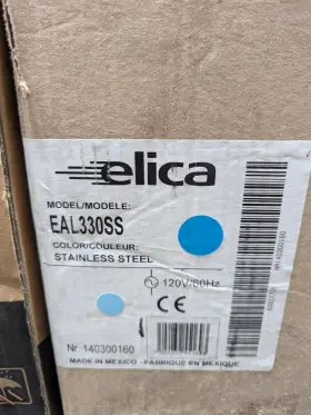 EAL330SS ELICA Cabinet Hood Cfm Blower