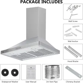 705354007186 EUKER Wall Mount Hood Island Stee #3
