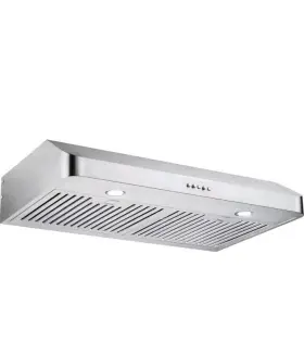 EVK1904 EVERKITCH Vent Hood Kitchen Steel Bright Lighting