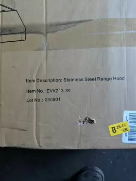 EVK213-30 EVERKITCH Steel Hood Touch Control #2