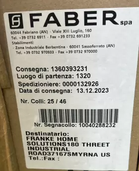 133.0567.430 FABER Vent Hood Motor Kit #2
