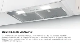 INSP28SS600 FABER Inca Smart Hood Cfm Blower
