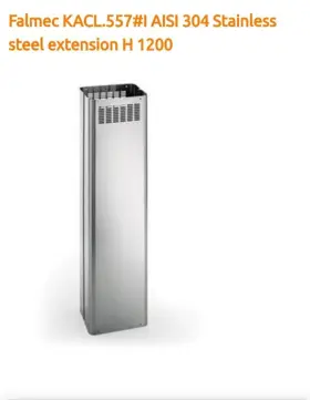 KACL.557 FALMEC Island Hood Extension Steel