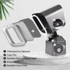 445035956992 FIJINHOM Hood Cooking Angle Desktop Wi #3