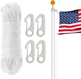 705353611544 FIREBIRD Flag Pole Rope Halyard Snap Hoo Kit