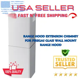 FGS-TG26S-ZST FIREGAS Steel Chimney Extension Glass Hood