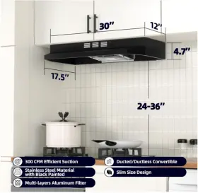 FGS-UBF39A575AC FIREGAS Campanas Cocina Negro Acero Kitchen #3