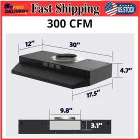 FGS-UBF39A575AC FIREGAS Campanas Cocina Negro Acero Kitchen