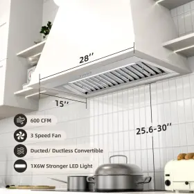FGS-USB19G70BC FIREGAS Hood Cfm Kitchen Vent Ducted Ductless #2