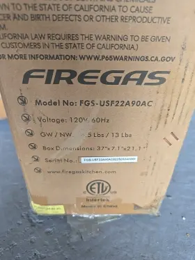 FGS-USF22A90AC FIREGAS Hood #2
