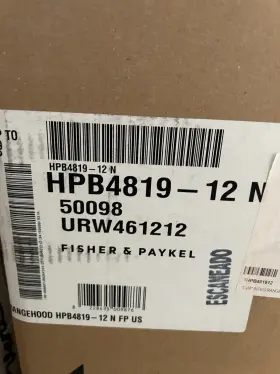 HPB481912N FISHER PAYKEL Cfm Hood