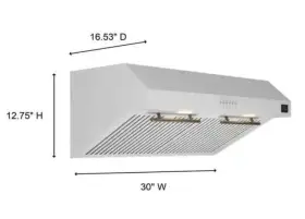 FRHUC5255-30WHT FORNO Bari Espresso Ducted Cabinet Hood #3