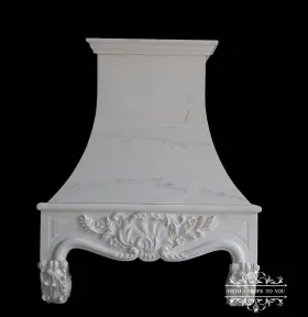 FETY2 FROMEUROPETOYOU Carved Ornate Marble Kitchen Stove Hood
