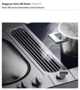 VL041714 GAGGENAU Vario Countertop Downdraft Vent Set