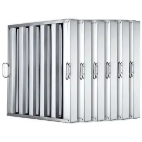 198290663682 GAOMON Commerical Hood Filters Steel Grooves