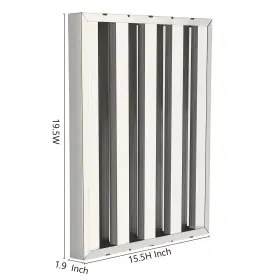 198290495337 GARVEE Hood Filters Steel Grooves Commerci #2