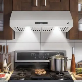 629832101022 GARVEE Kitchen Cabinet Hood Steel Touch