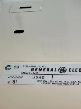 JV322J GE Cabinet Hood #3