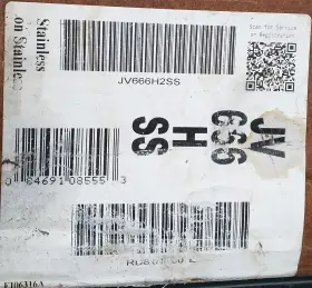 JV666HSS GE Hood Steel