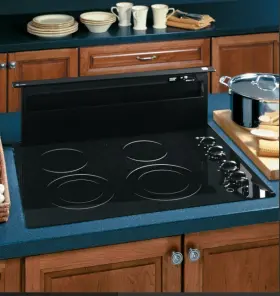 JVB37HBB GE Telescopic Downdraft Hood