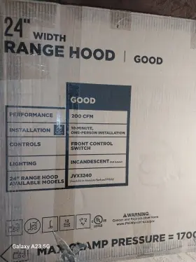 JVX3240 GE Cabinet Hood Steel #3
