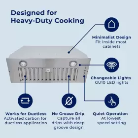 IN-R100 HAUSLANE Chef Hood Steel #2