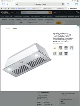 TB1370G-AC-I1 HERMITLUX Hood Cfm Vent Led #3