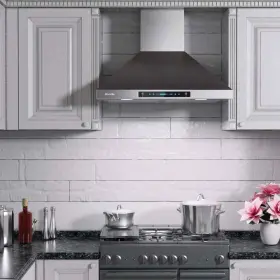 HPA02-30-A HISOHU Cfm Ducted Wall Mount Light Hood Steel #2