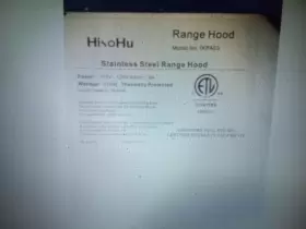 IKP03-36 HISOHU Wall Mount Hood #2