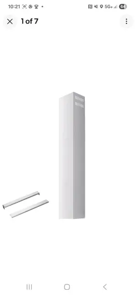 NF-DUCT210 HTHOMEPROD Wall Mount Hood Extension Kitchen Upper