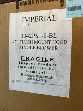 3042PS1-8-BL IMPERIAL Flush Cabinet Mount Hood Blower #2