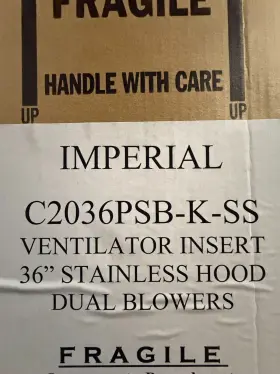 C2036PSB-K-SS IMPERIAL Baffle Hood Cabinet Blower #3