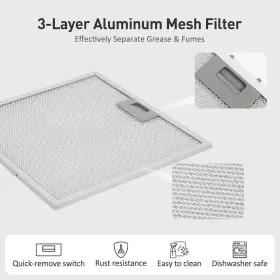 TF2375 ISEASY Ductless Hood Cabinet Vent Steel #3