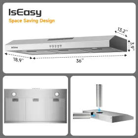 TF2390A1 ISEASY Cabinet Hood Plug Steel Led Mesh Filters #2