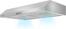 KEN-WF06 KENDRAJA Cabinet Vent Hood Cfm Bright Light Touch